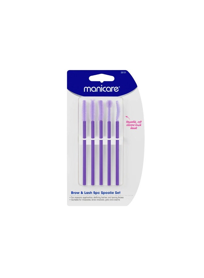 Manicare Brow & Lash 5pc Spoolie Set # 23131 - Image 2